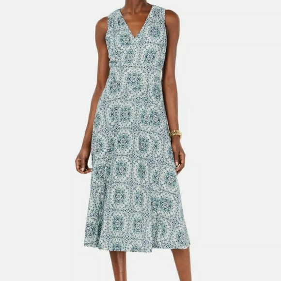 MICHAEL Michael Kors Dresses & Skirts - M Michael Kors Tie Waist Surplice Midi Dress 2X